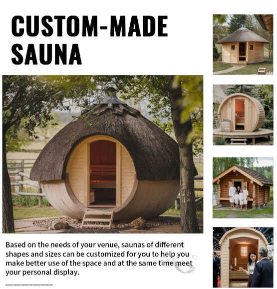 درب شیشه ای بیرونی اتاق بخار در فضای باز